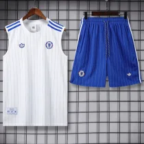 25-26 CHE White Tank top and shorts suit