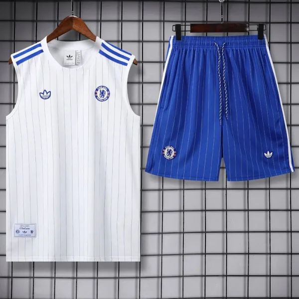 25-26 CHE White Tank top and shorts suit