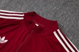 26-27 Spain Brown Red Half Pull Tracksuit #B26036(半拉链)