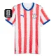 26-27 Paraguay Home Fans Soccer Jersey (Right-Arm Patch)