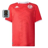 26-27 Tunisia Home Fans Soccer Jersey (Right-Arm Patch)