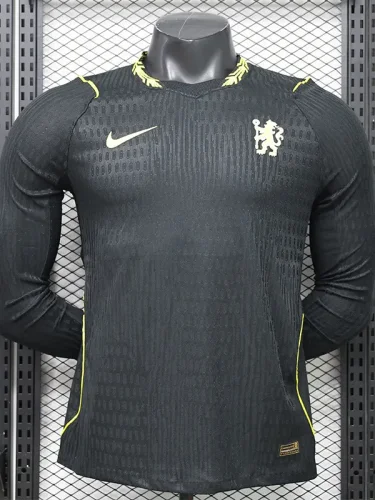 26-27 CHE Black Long Sleeve Player Version Soccer Jersey (长袖球员)