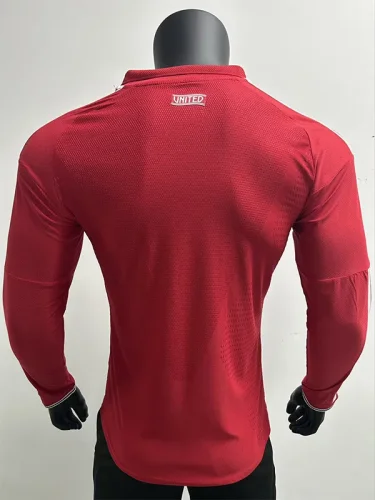 >26-27 Man Utd Home Long Sleeve Player Version Soccer Jersey (长袖球员)