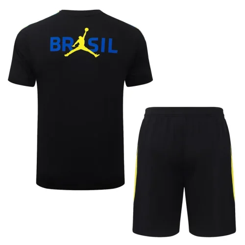 26-27 Brazil Black Training Short Suit #J26027