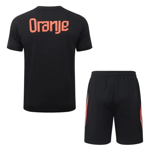 26-27 Netherlands Black Training Short Suit #J26029