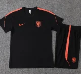 26-27 Netherlands Black Training Short Suit #J26029
