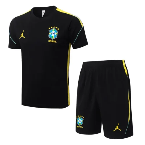 26-27 Brazil Black Training Short Suit #J26027