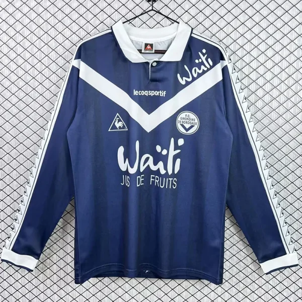 1996-1997 Bordeaux Home Long Sleeve Retro Soccer Jersey (长袖)