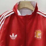 26-27 Spain Red & White Double Sided Windbreaker (双面风衣)