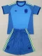 26-27 Spain Lake blue Goalkeeper Kids Soccer Jersey