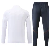 26-27 France White Kids Half Pull Tracksuit (童装)(半拉链)