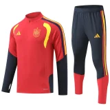 26-27 Spain Red Half Pull Tracksuit (半拉链)