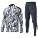 26-27 England White Half Pull Tracksuit (涂鸦半拉链)
