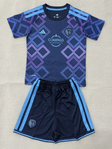 26-27 Sporting Kansas City Away Kids Soccer Jersey