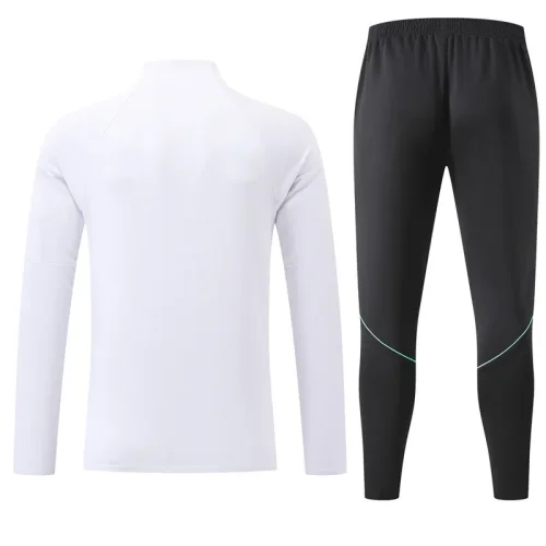 26-27 Brazil White Kids Half Pull Tracksuit (童装)(半拉链)