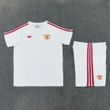 26-27 Man Utd White Training Short Suit
