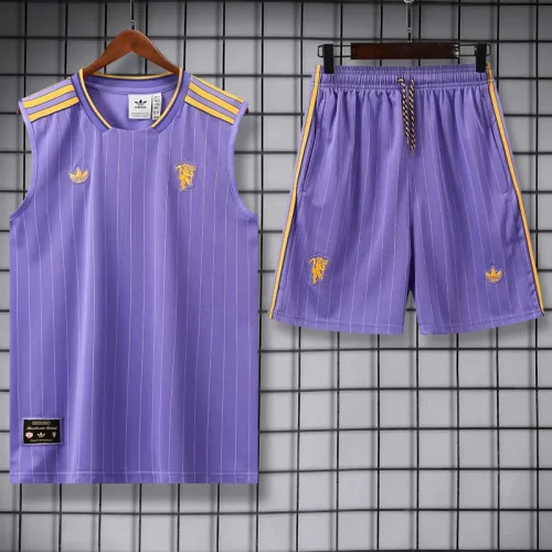 25-26 Man Utd Purple Tank top and shorts suit