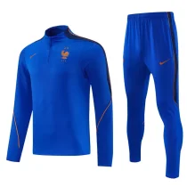 26-27 France Fancy blue Half Pull Tracksuit (半拉链)