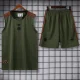 25-26 Bayern Dark green Tank top and shorts suit