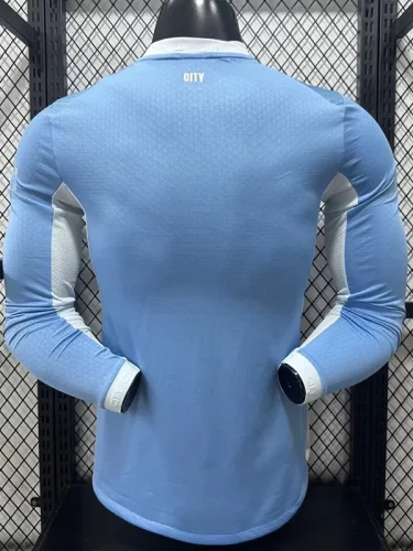26-27 Man City Home Long Sleeve Player Version Soccer Jersey (长袖球员)