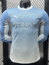 26-27 Man City Home Long Sleeve Player Version Soccer Jersey (长袖球员)