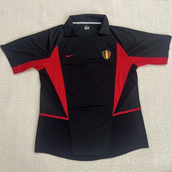 2002 Belgium Away Retro Soccer Jersey