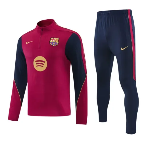 26-27 BAR Red Half Pull Tracksuit (半拉链)