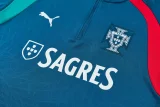 26-27 Portugal Lake blue Half Pull Tracksuit (半拉链)