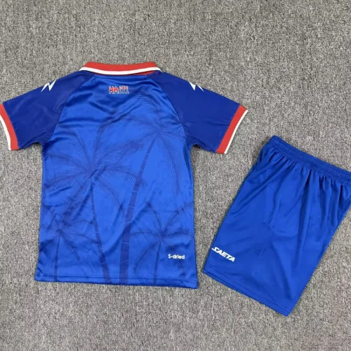 26-27 Haiti Home Kids Soccer Jersey