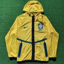 2026 World Cup Brazil Yellow Walkout Jacket (Hooded) #单上衣 2026 World Cup Brazil Yellow Walkout Jacket (Hooded) #单上衣