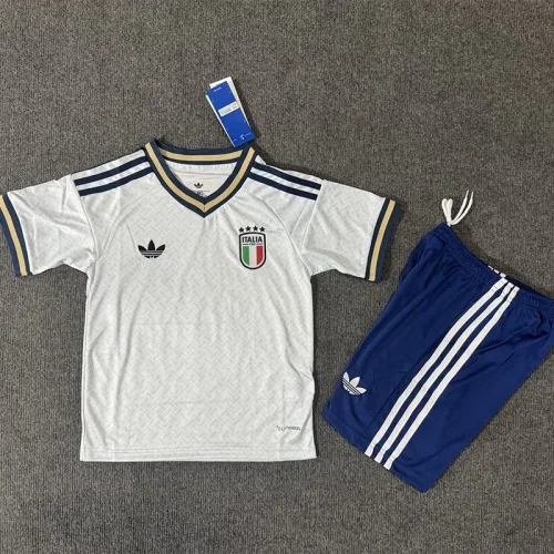 26-27 Italy Away Kids Soccer Jersey