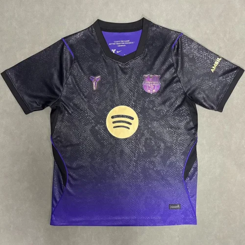 26-27 BAR Black Purple Fans Soccer Jersey
