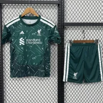 26-27 LIV Green Goalkeeper Kids Soccer Jersey 26-27 LIV Green Goalkeeper Kids Soccer Jersey