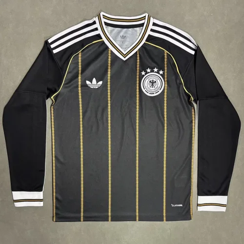 26-27 Germany Black Gold Long Sleeve Soccer Jersey (长袖)