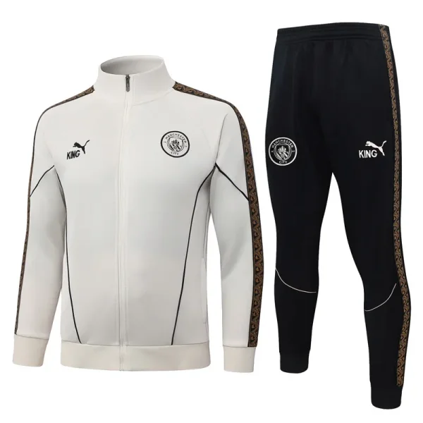 26-27 Man City Beige Jacket Tracksuit #A26042