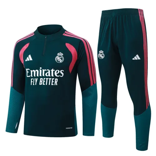 26-27 RMA Dark green Half Pull Tracksuit #B26045(半拉链)