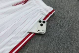 25-26 Man Utd White red Tank top and shorts suit