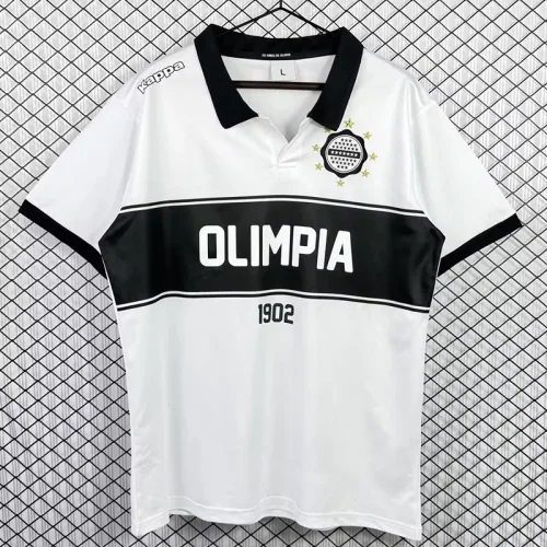 2012 Club Olimpia Home Retro Soccer Jersey