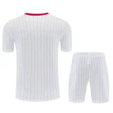 25-26 Man Utd White red Training Short Suit