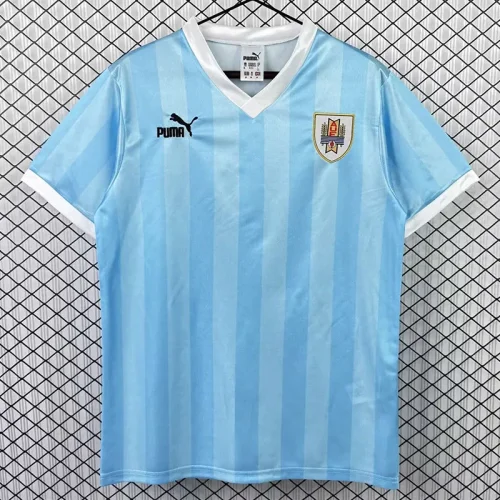 1990 Uruguay Home Retro Soccer Jersey