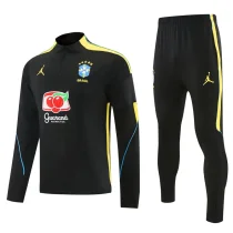 26-27 Brazil Black Half Pull Tracksuit (半拉链) 26-27 Brazil Black Half Pull Tracksuit (半拉链)