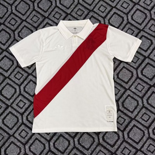 26-27 River Plate Beige ‌125th Anniversary Fans Soccer Jersey