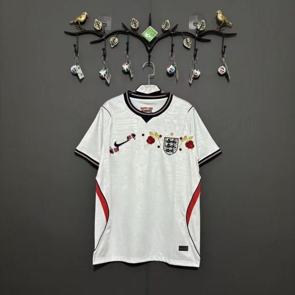 26-27 England Home 1:1 Fans Soccer Jersey(Embroidery version)