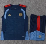 26-27 Bayern Royal blue Tank top and shorts suit #D26041