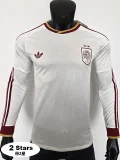26-27 Spain Away Long Sleeve Player Version Soccer Jersey (长袖球员)(带2星)