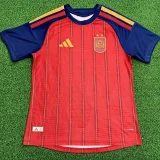 26-27 Spain Home Player Version Soccer Jersey (带2星)