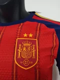 26-27 Spain Home Long Sleeve Player Version Soccer Jersey (长袖球员)(带2星)