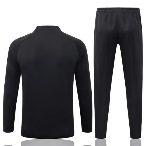 26-27 Germany Black Half Pull Tracksuit #B26058(半拉链)