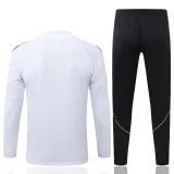 26-27 PSG White Kids Half Pull Tracksuit #E26039(童装)(半拉链)