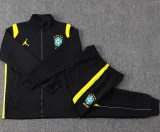 26-27 Brazil Jordan Black Jacket Tracksuit #A26035